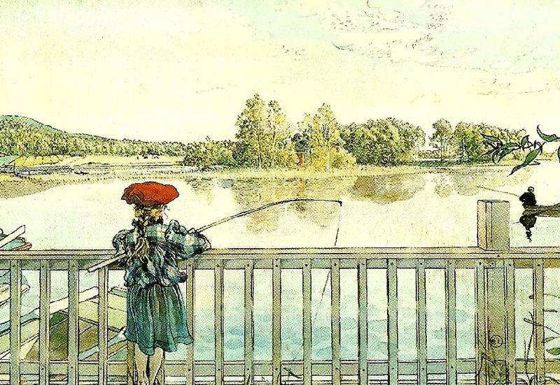 Carl Larsson lisbeth metar oil painting image